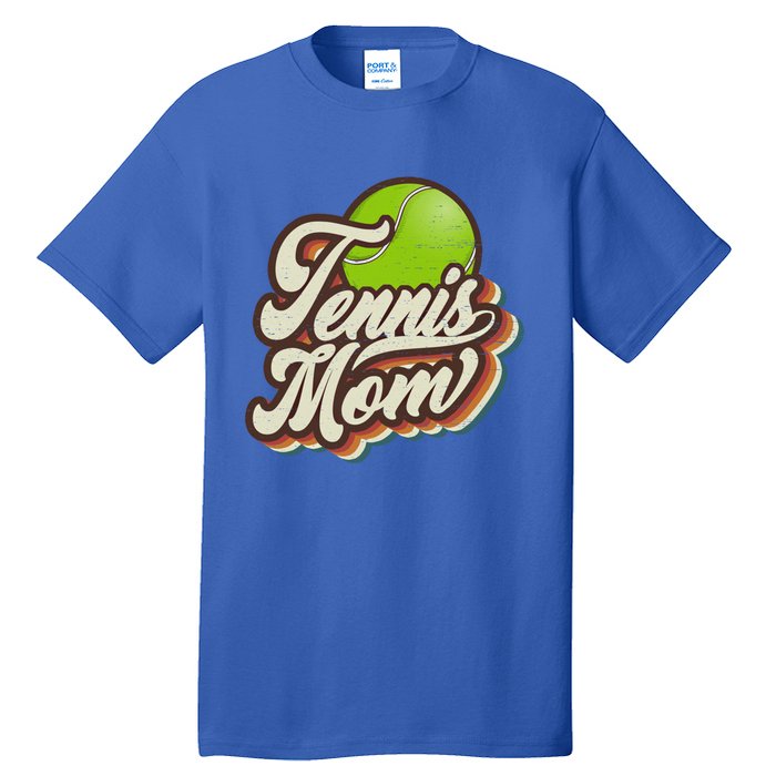 Retro Tennis Mom Sports Mama Mothers Day Gift Tall T-Shirt