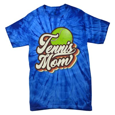 Retro Tennis Mom Sports Mama Mothers Day Gift Tie-Dye T-Shirt