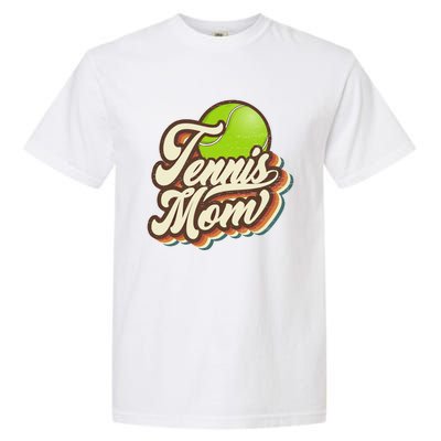 Retro Tennis Mom Sports Mama Mothers Day Gift Garment-Dyed Heavyweight T-Shirt