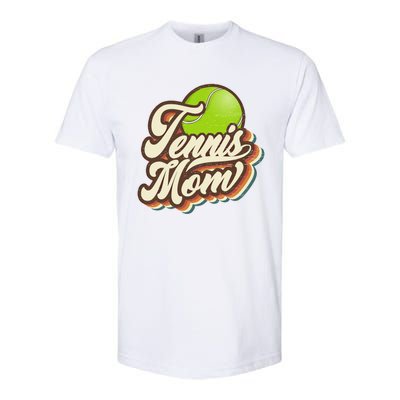 Retro Tennis Mom Sports Mama Mothers Day Gift Softstyle CVC T-Shirt