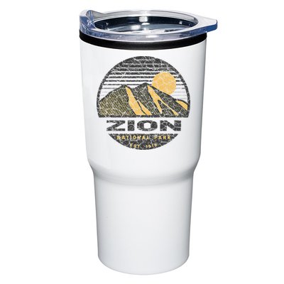 Road Trip Mount Zion National Park Utah Mountain Sunset Art Tumbler