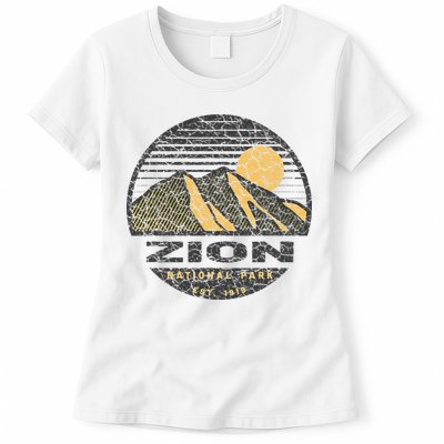 Road Trip Mount Zion National Park Utah Mountain Sunset Art Womens T-Shirt