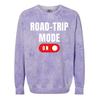 Road Trip Modeon For Road Trippin Travelers Gift Colorblast Crewneck Sweatshirt