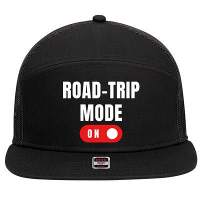 Road Trip Modeon For Road Trippin Travelers Gift 7 Panel Mesh Trucker Snapback Hat