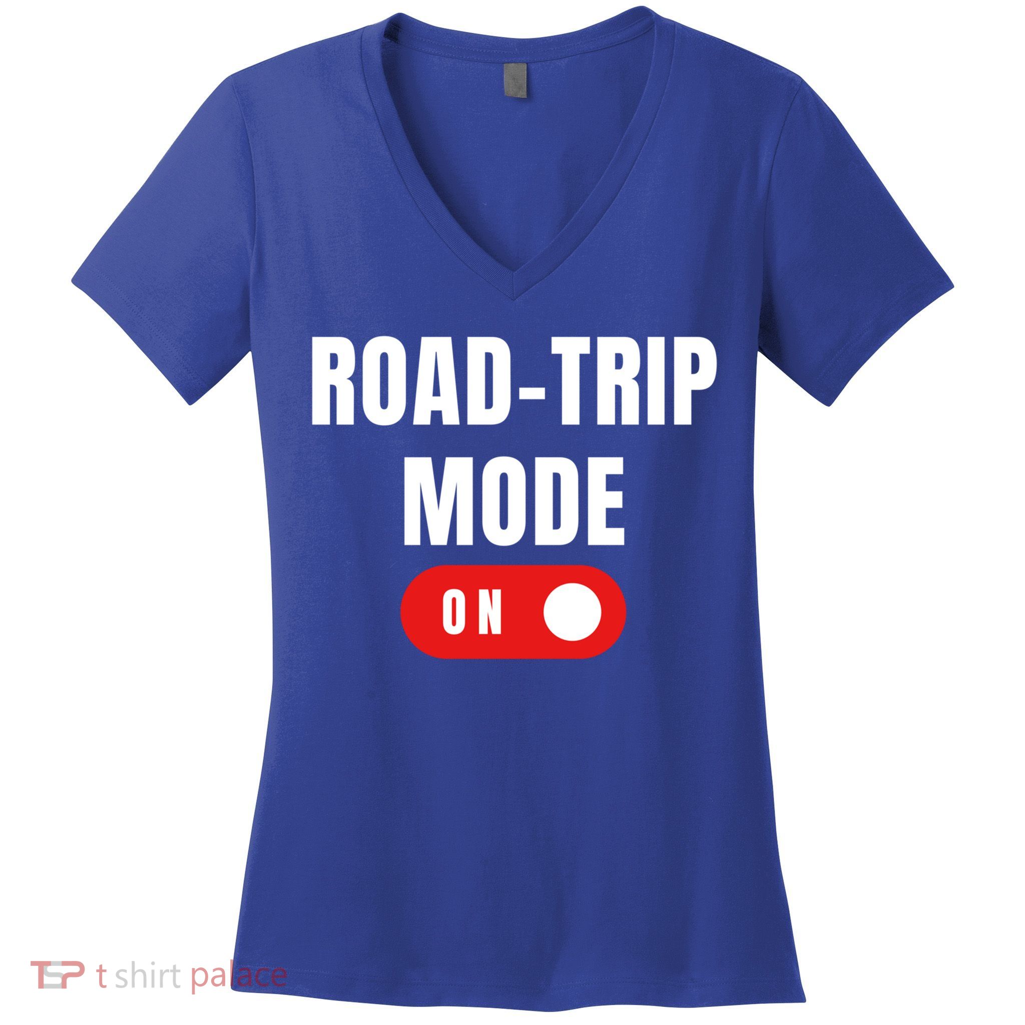 Road Trip Modeon For Road Trippin Travelers Gift Women's V-Neck T-Shirt