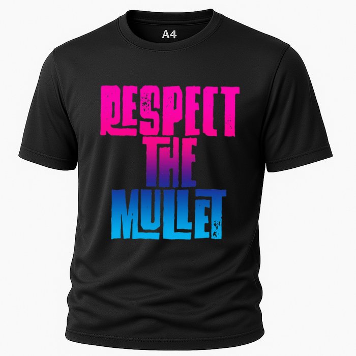 Respect The Mullet Gulf Shores Alabama Fishing Cooling Performance Crew T-Shirt