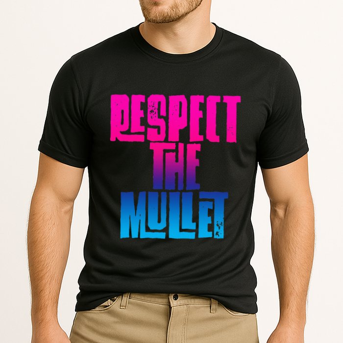 Respect The Mullet Gulf Shores Alabama Fishing Cooling Performance Crew T-Shirt