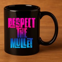 Respect The Mullet Gulf Shores Alabama Fishing 11oz C Handle Ceramic Mug