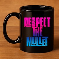 Respect The Mullet Gulf Shores Alabama Fishing 11oz C Handle Ceramic Mug