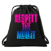 Respect The Mullet Gulf Shores Alabama Fishing Drawstring Bag