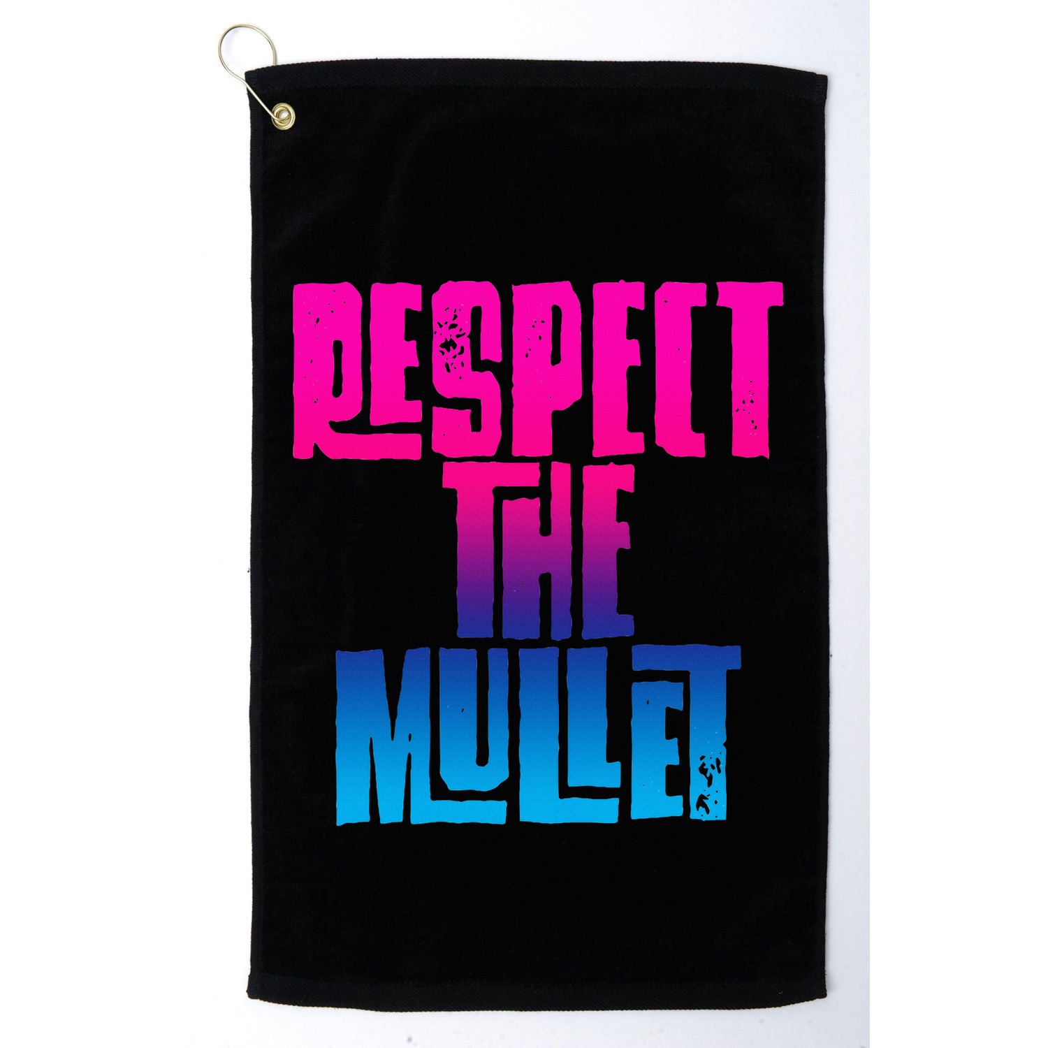 Respect The Mullet Gulf Shores Alabama Fishing Golf Towel