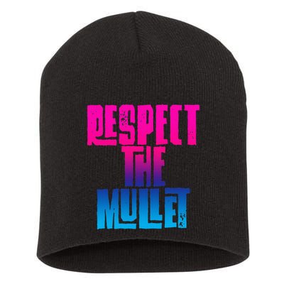 Respect The Mullet Gulf Shores Alabama Fishing Short Acrylic Beanie