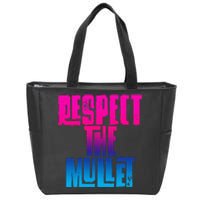 Respect The Mullet Gulf Shores Alabama Fishing Zip Tote Bag