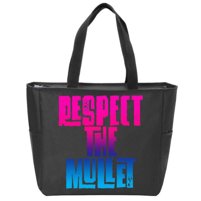 Respect The Mullet Gulf Shores Alabama Fishing Zip Tote Bag