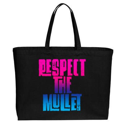 Respect The Mullet Gulf Shores Alabama Fishing Cotton Canvas Jumbo Tote