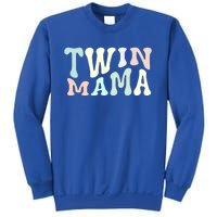 Retro Twin Mama Twin Mom Established Mom Motherhood Gift Sweatshirt