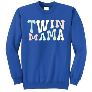 Retro Twin Mama Twin Mom Established Mom Motherhood Gift Tall Sweatshirt