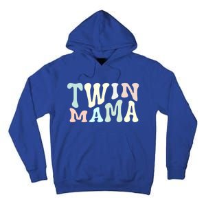 Retro Twin Mama Twin Mom Established Mom Motherhood Gift Tall Hoodie