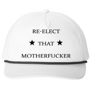 Reelect That Motherfucker Funny Political Snapback Five-Panel Rope Hat