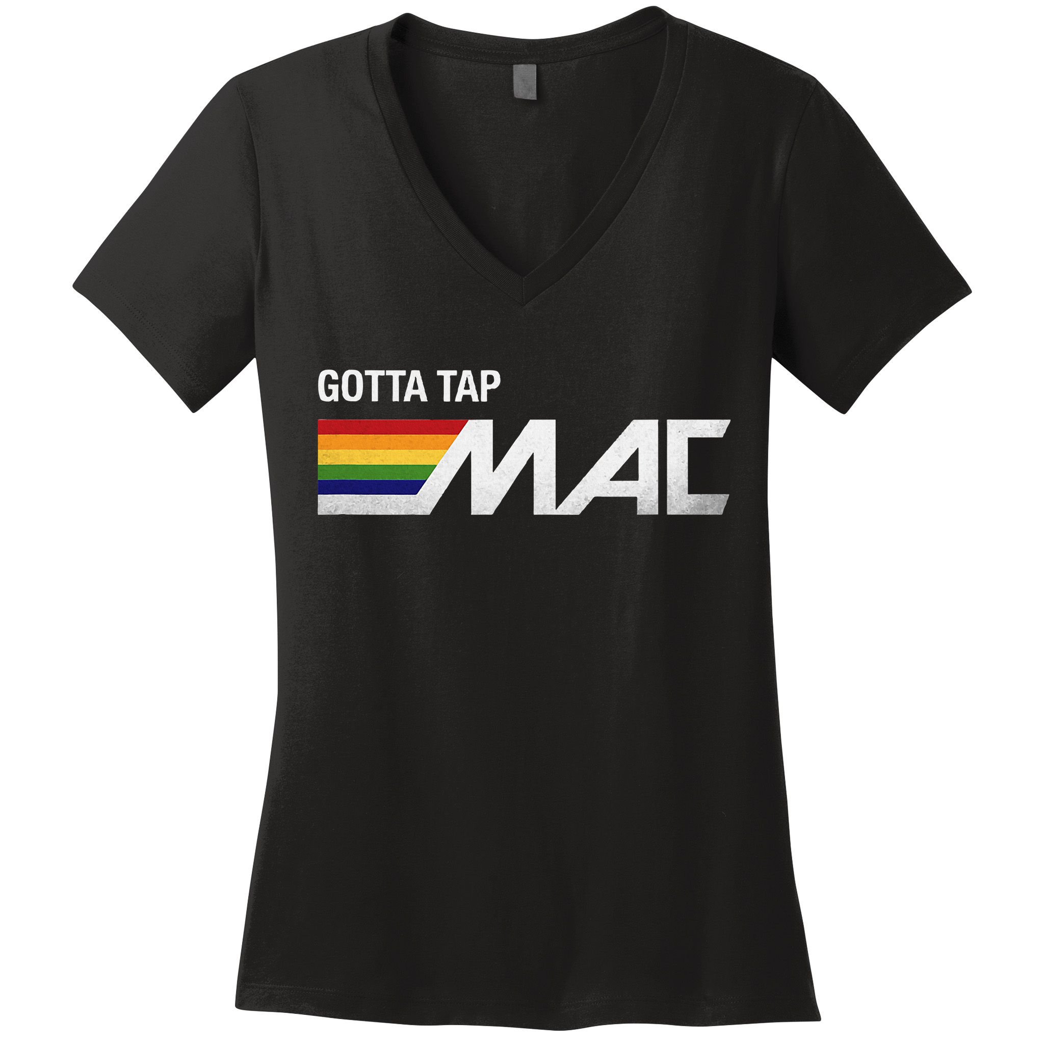 Retro Tap Mac Atm Pennsylvania Women's V-Neck T-Shirt