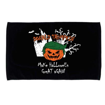 Retro Trumpkin Make Halloween Great Again Funny Trump Gift Microfiber Hand Towel