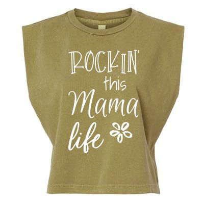 Rockin This Mama Life Special Mother Mom Cool Gift Garment-Dyed Women's Muscle Tee