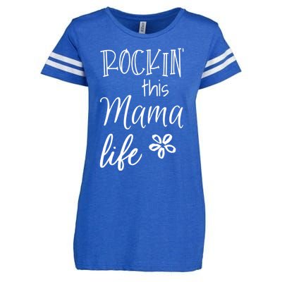 Rockin This Mama Life Special Mother Mom Cool Gift Enza Ladies Jersey Football T-Shirt