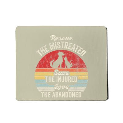 Rescue The Mistreated Save The Injured Love Mousepad