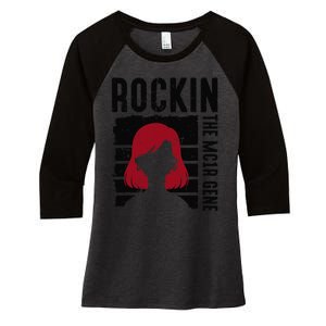 Rockin The Mc1r Gene Red Hair Red Head Redhead Women's Tri-Blend 3/4-Sleeve Raglan Shirt