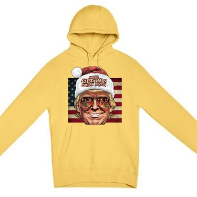 Retro Trump Make Christmas Great Again 2025 Inauguration Gift Premium Pullover Hoodie