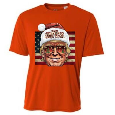 Retro Trump Make Christmas Great Again 2025 Inauguration Gift Cooling Performance Crew T-Shirt