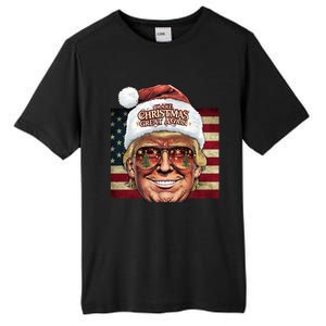 Retro Trump Make Christmas Great Again 2025 Inauguration Gift Tall Fusion ChromaSoft Performance T-Shirt