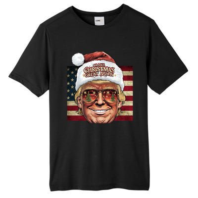 Retro Trump Make Christmas Great Again 2025 Inauguration Gift Tall Fusion ChromaSoft Performance T-Shirt