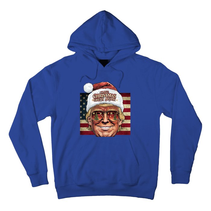 Retro Trump Make Christmas Great Again 2025 Inauguration Gift Hoodie