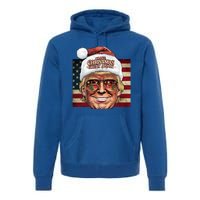 Retro Trump Make Christmas Great Again 2025 Inauguration Gift Premium Hoodie