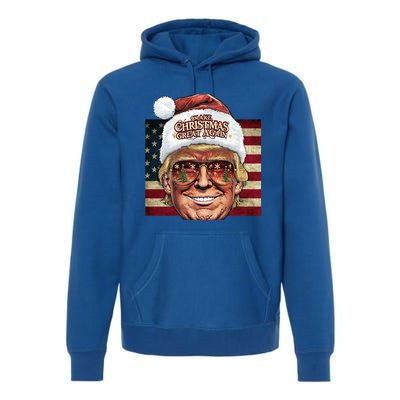 Retro Trump Make Christmas Great Again 2025 Inauguration Gift Premium Hoodie