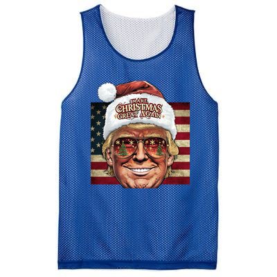 Retro Trump Make Christmas Great Again 2025 Inauguration Gift Mesh Reversible Basketball Jersey Tank