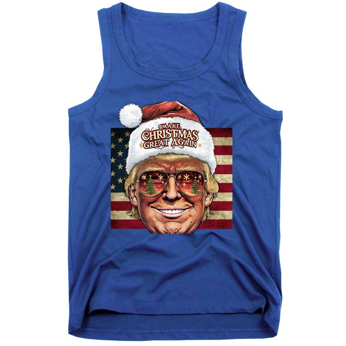 Retro Trump Make Christmas Great Again 2025 Inauguration Gift Tank Top