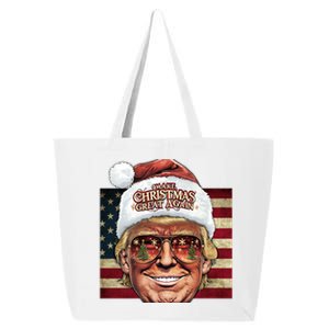 Retro Trump Make Christmas Great Again 2025 Inauguration Gift 25L Jumbo Tote