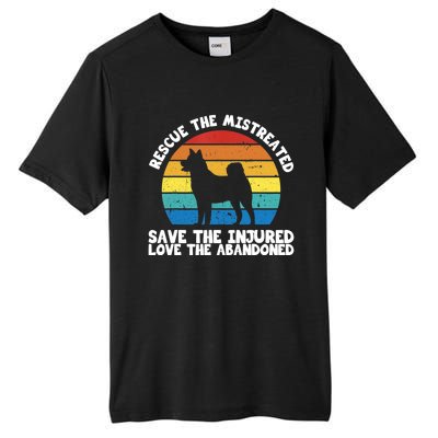 Rescue The Mistreated Meaningful Gift As A Dog Rescue Gift Tall Fusion ChromaSoft Performance T-Shirt