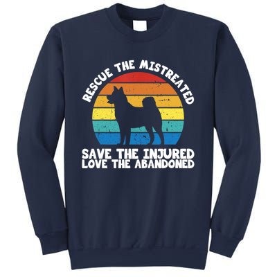 Rescue The Mistreated Meaningful Gift As A Dog Rescue Gift Sweatshirt