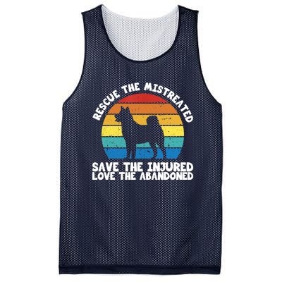 Rescue The Mistreated Meaningful Gift As A Dog Rescue Gift Mesh Reversible Basketball Jersey Tank