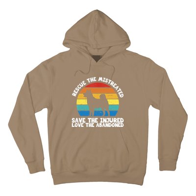 Rescue The Mistreated Meaningful Gift As A Dog Rescue Gift Hoodie