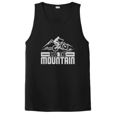 Ride The Mountain Biker Lover Gift PosiCharge Competitor Tank