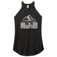 Ride The Mountain Biker Lover Gift Women’s Perfect Tri Rocker Tank