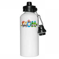 Retro Toy Mom Happy Mother Family Matching Aluminum Water Bottle