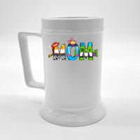 Retro Toy Mom Happy Mother Family Matching Beer Stein