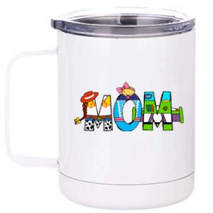 Retro Toy Mom Happy Mother Family Matching 12 oz Stainless Steel Tumbler Cup