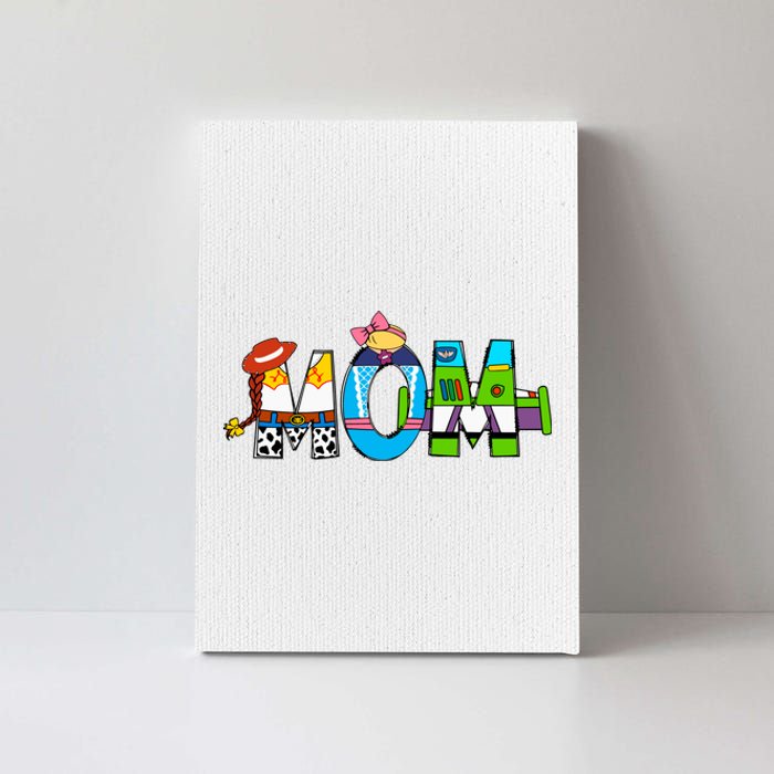 Retro Toy Mom Happy Mother Family Matching Canvas