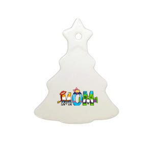 Retro Toy Mom Happy Mother Family Matching Ceramic Tree Ornament